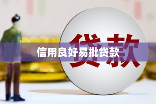 汇川信用良好易批贷款