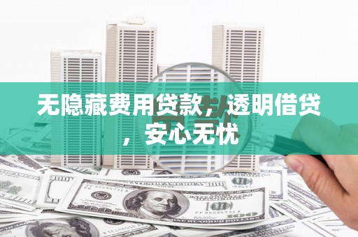 双桥无隐藏费用贷款，透明借贷，安心无忧