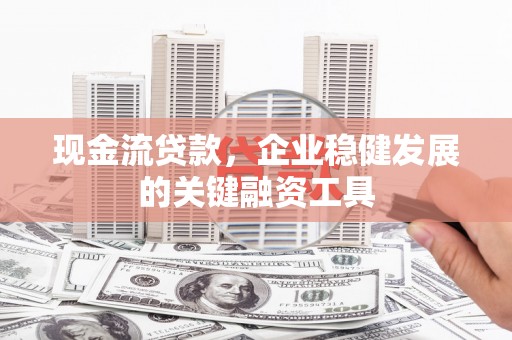 囊谦现金流贷款，企业稳健发展的关键融资工具