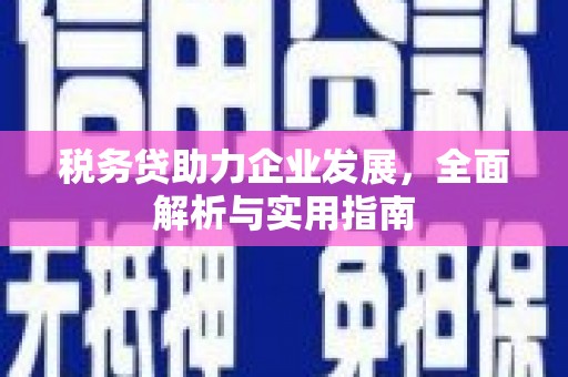 凤凰税务贷助力企业发展，全面解析与实用指南
