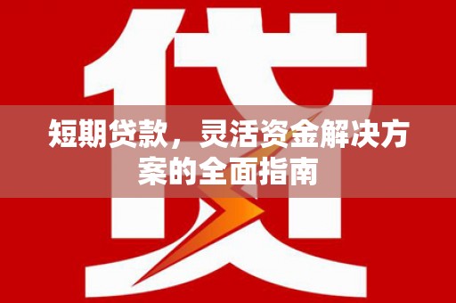 华安短期贷款，灵活资金解决方案的全面指南