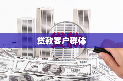 武城贷款客户群体