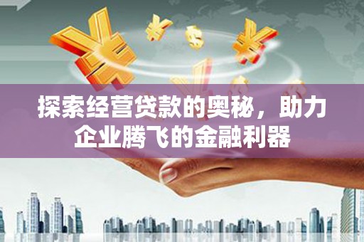 望都探索经营贷款的奥秘，助力企业腾飞的金融利器