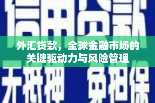金堂外汇贷款，全球金融市场的关键驱动力与风险管理