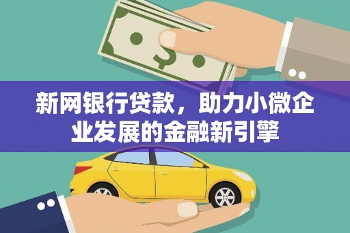 丹寨新网银行贷款，助力小微企业发展的金融新引擎