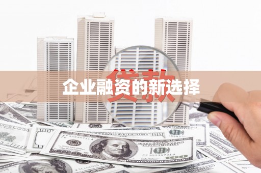 忻城企业融资的新选择