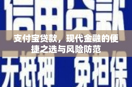 双城支付宝贷款，现代金融的便捷之选与风险防范