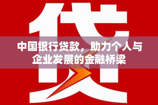 海盐中国银行贷款，助力个人与企业发展的金融桥梁