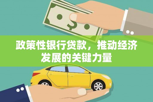 吉林政策性银行贷款，推动经济发展的关键力量