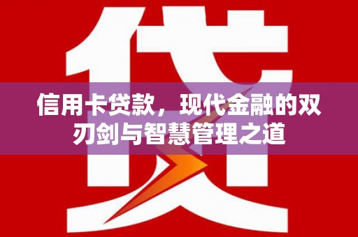 泗阳信用卡贷款，现代金融的双刃剑与智慧管理之道
