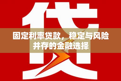 青铜峡固定利率贷款，稳定与风险并存的金融选择