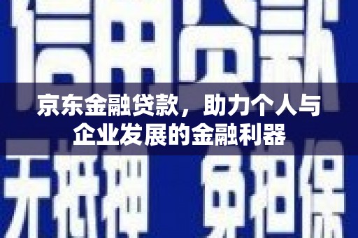 乐平京东金融贷款，助力个人与企业发展的金融利器