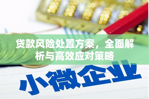 燕郊贷款风险处置方案，全面解析与高效应对策略
