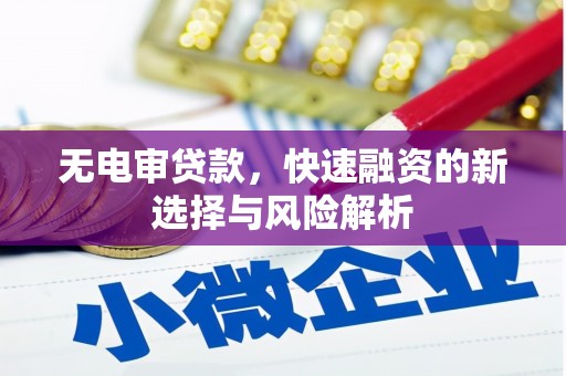 潢川无电审贷款，快速融资的新选择与风险解析