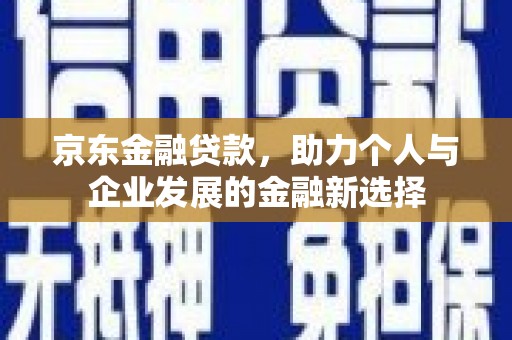泊头京东金融贷款，助力个人与企业发展的金融新选择