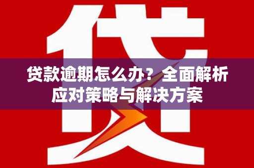 乡城贷款逾期怎么办？全面解析应对策略与解决方案