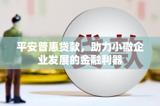 绛县平安普惠贷款，助力小微企业发展的金融利器
