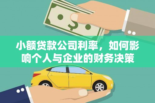 牟定小额贷款公司利率，如何影响个人与企业的财务决策