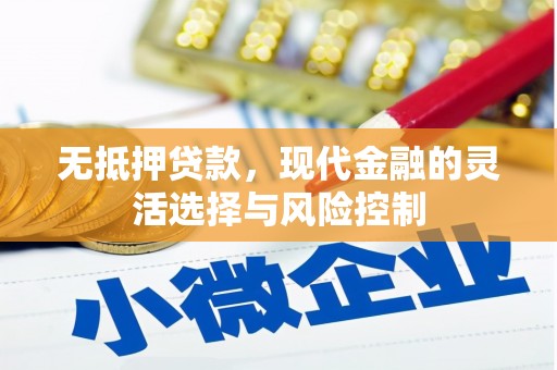 安源无抵押贷款，现代金融的灵活选择与风险控制