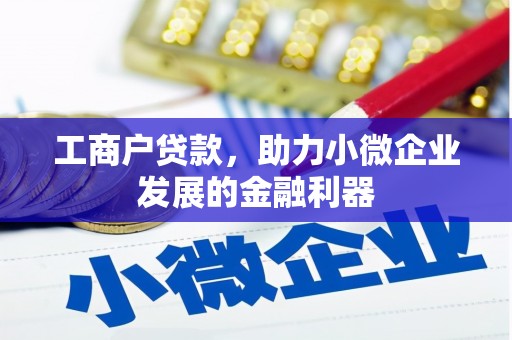 南投市工商户贷款，助力小微企业发展的金融利器