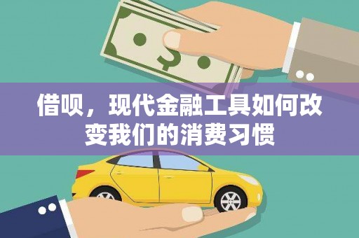 紫阳借呗，现代金融工具如何改变我们的消费习惯