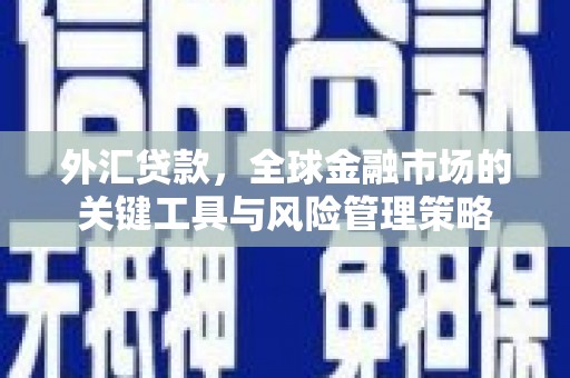 江阴外汇贷款，全球金融市场的关键工具与风险管理策略
