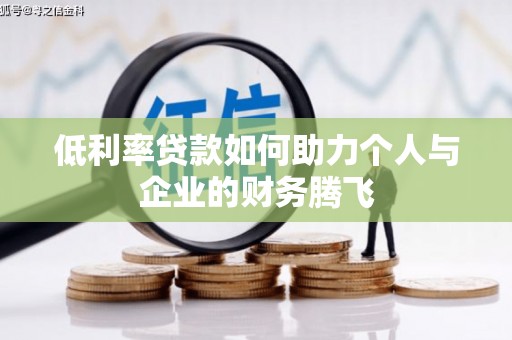 苍梧低利率贷款如何助力个人与企业的财务腾飞