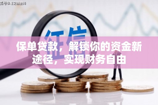肇州保单贷款，解锁你的资金新途径，实现财务自由