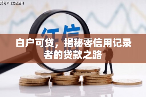 宝应白户可贷，揭秘零信用记录者的贷款之路