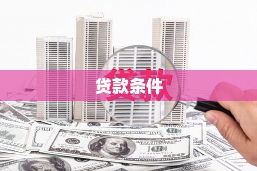 黄大仙贷款条件