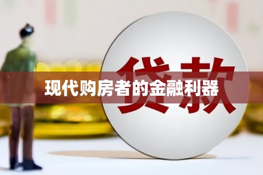 鹿寨现代购房者的金融利器