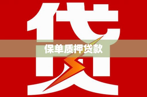 惠民保单质押贷款