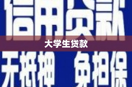 内江大学生贷款