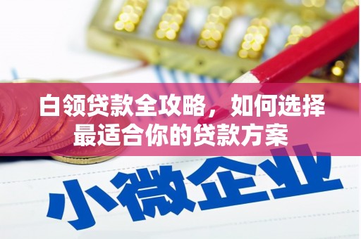 双桥白领贷款全攻略，如何选择最适合你的贷款方案